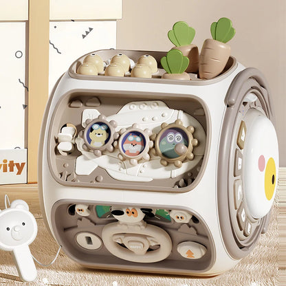 Children Montessori Toy Sensory Magnetic Educational Fishing Owl Busy Board Mole Game Number Xylophone for 3 Year Toddlers Gifts